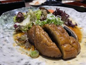 Open mushroom teriyakii  at Eat Tokyo  in North West London