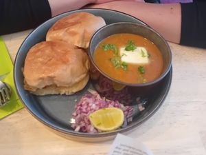 Vegetarian dish and very spicy according to my gf 🤣 at Kokam to-go in Delft