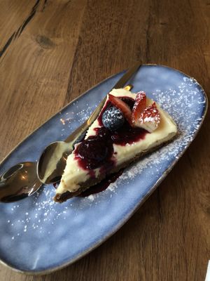 The cheesecake, it taste like a lemon cookie   at Bar Verde in Maastricht