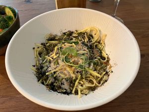 Tagliatelli in truffelsauce at Bar Verde in Maastricht