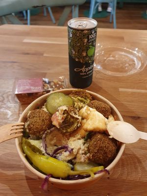 Falafel meal deal. at Eat a Pitta in Bath
