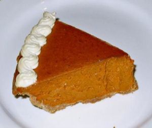 pumpkin pie at A Votre Sante in West Los Angeles