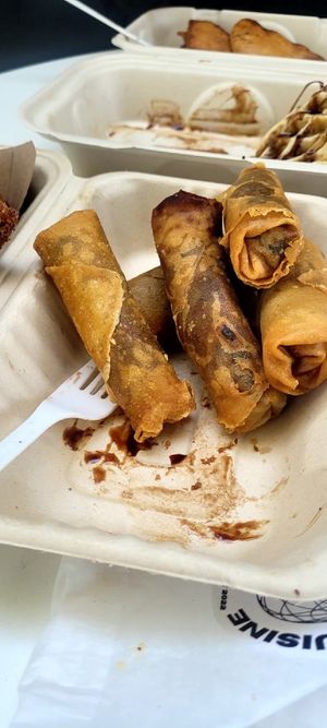 Spring rolls at Element Vegan Cuisine - Pop Up in Long Beach