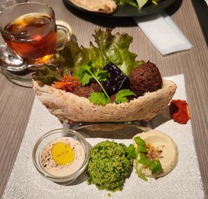 Falafel sandwich at plant more in Tokyo