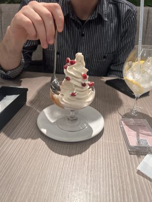 Soft serve  at plant more in Tokyo