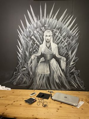 Painting   at Burger on 16 in Kuala Lumpur