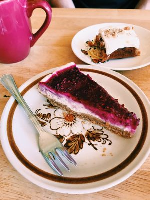 Cheese Cake and Carrot Cake at Mad Cucumber in Bournemouth