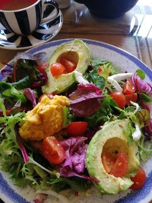 My avocado boat was delicious at Mad Cucumber in Bournemouth