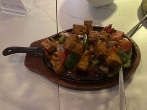 Sizzling tofu with mushrooms at The Corner in New York City