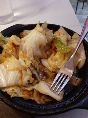 BEST CABBAGE DISH I'VE EVER HAD 🤩🤩🤩 at The Corner in New York City