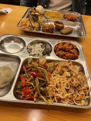 They worked out about £5 and £4   at Dhaba Beas - Na Porici in Prague