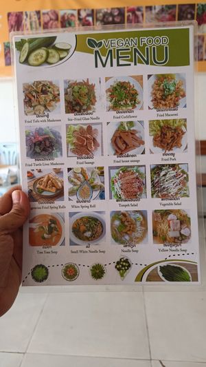  at White Lotus Vegetarian Restaurant in Vientiane