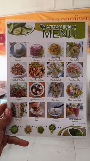  at White Lotus Vegetarian Restaurant in Vientiane