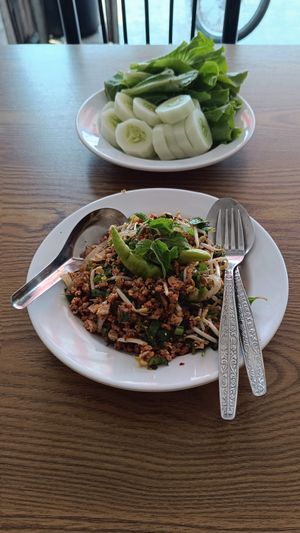  at White Lotus Vegetarian Restaurant in Vientiane