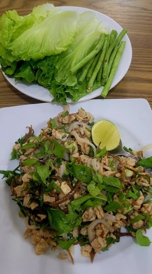  at White Lotus Vegetarian Restaurant in Vientiane