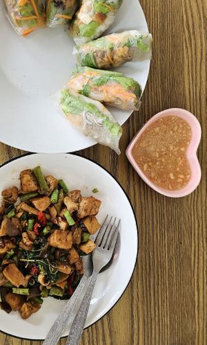  at White Lotus Vegetarian Restaurant in Vientiane