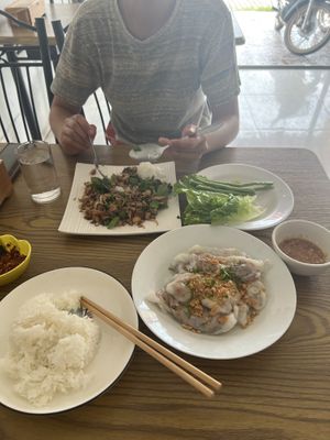   at White Lotus Vegetarian Restaurant in Vientiane