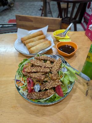  at White Lotus Vegetarian Restaurant in Vientiane