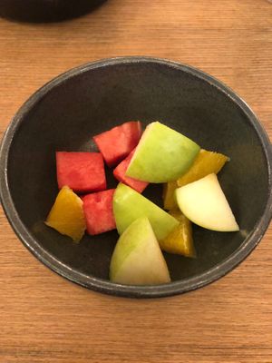 Fruit salad at Circle Cafe - DIFC  in Dubai