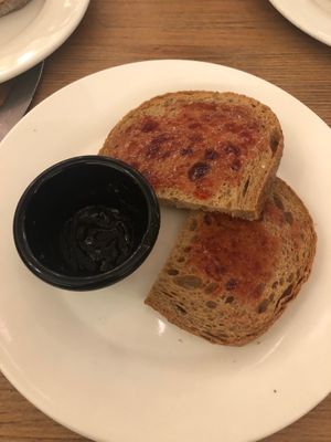 Toast and jam at Circle Cafe - DIFC  in Dubai