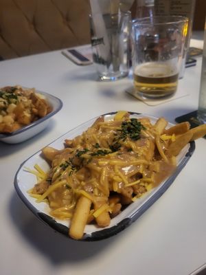 Vegan Poutine at The Gravy Train Poutine - Neepsend Social Club & Canteen in Sheffield