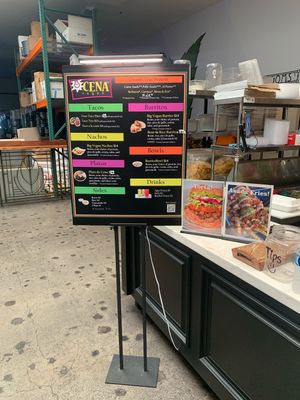 Menu as of 05/24  at Cena Vegan in Whittier