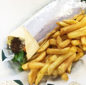 Falafel Hummus Wrap at Tabouleh Mediterranean Cafe in Jacksonville