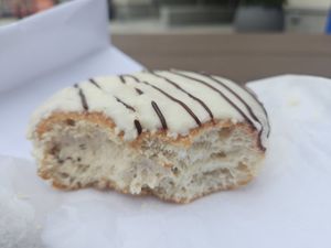 Cookies and cream at Blackbird Doughnuts  in Watertown