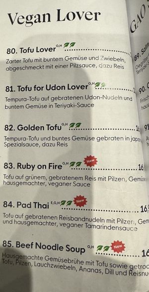   at GAO Asian Cuisine in Essen