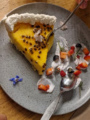 Cake at Green Point in Cusco