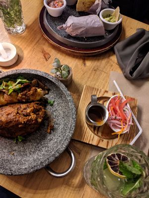 Main dish at Green Point in Cusco