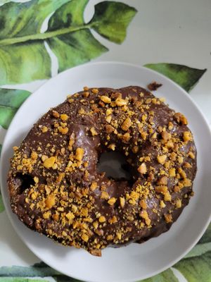 chocolate donut at Green Point in Cusco