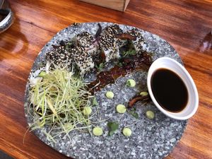 Sushi  at Green Point in Cusco