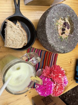 Free appetizer   at Green Point in Cusco