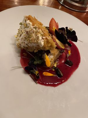 Carrot Cake (really good!)  at Green Point in Cusco