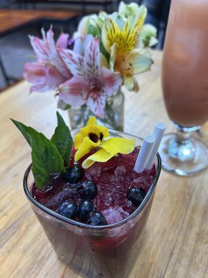 Beautiful cocktails  at Green Point in Cusco