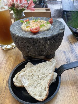 Hummus   at Green Point in Cusco