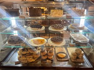 Case of sweets   at Green Point in Cusco