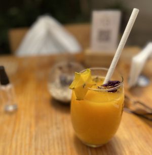  Passion + orange juice on request  at Green Point in Cusco