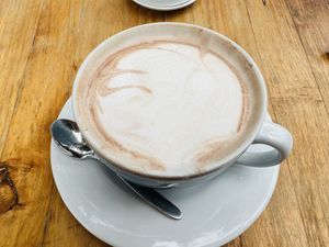 Hot chocolate   at Green Point in Cusco