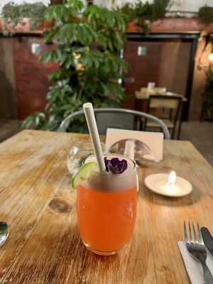 Strawberry lemonade  at Green Point in Cusco
