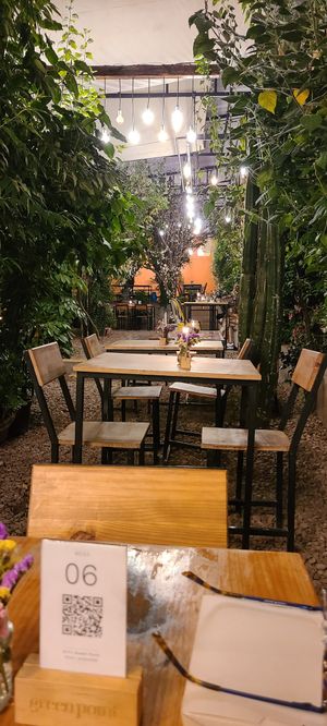 View from table 6 at Green Point in Cusco