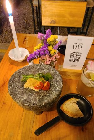 Complimentary pre-appetizer at Green Point in Cusco