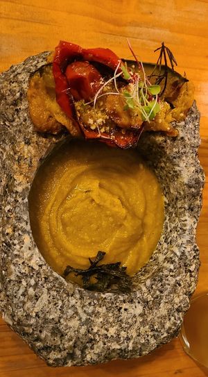 Pumpkin cream at Green Point in Cusco