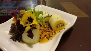 Delicious starter at Green Point in Cusco