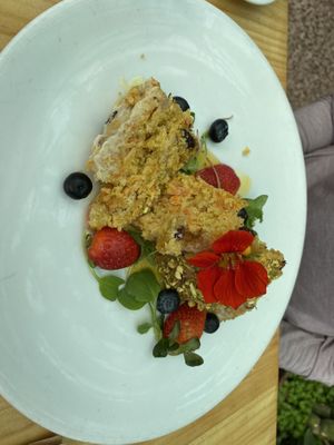 Carrot cake   at Green Point in Cusco