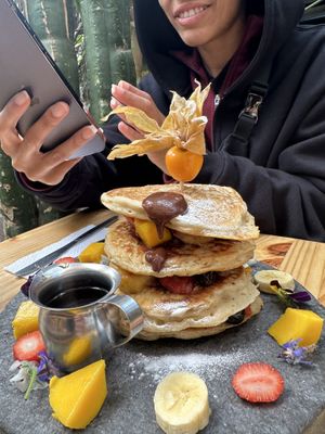 Banana Pancakes  at Green Point in Cusco