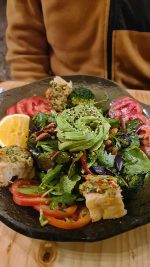 Mixed salad at Green Point in Cusco