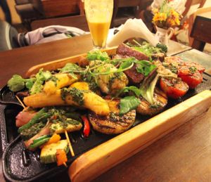 grill platter for two at Green Point in Cusco