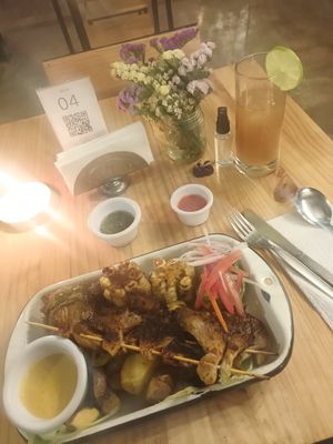 Grill plate!! Wow!! at Green Point in Cusco